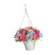 thumbnail image 4 of Cestas colgantes de flores artificiales de seda, cadena, maceta, decoración, flores artificiales Estilo D, 4 of 9