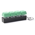 thumbnail image 2 of Relaxation Relief Items Squeeze, Keyboard Squeeze Toy, 4X1 In, Plastic, Clicky Squeeze Toy, Sensory Input, Keyring, Pocket Sized, Green, 1 Pc, 2 of 9