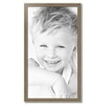 thumbnail image 2 of ArtToFrames 21" x 38" Aged White Gold Picture Frame, 21x38 inch Silver Wood Poster Frame (WOM-2036),  Pack, 2 of 7