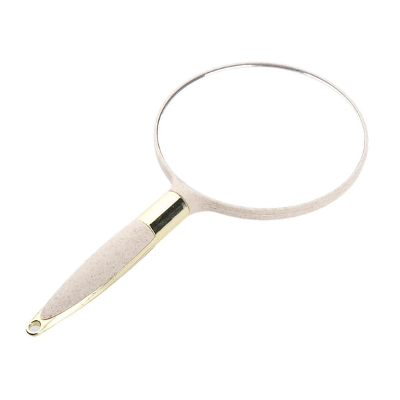 Espejo de maquillaje de mano Sunnimix Beige Redondo