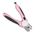 thumbnail image 4 of Flexzion Dog Cat Nail Clipper and Trimmer, Pet Toe Claw Scissor Grooming Tool with Stainless Steel Blades File Easy Grip Handle Safety Guard Avoid Overcutting for Small Medium Large Breed Puppy, Pink, 4 of 7