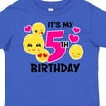 thumbnail image 4 of Inktastic Its My 5th Birthday with Smiling Emoticon Girls Toddler T-Shirt, 4 of 5