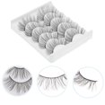 thumbnail image 3 of 5 Pairs False Eyelashes Chemical Fiber Fake Lashes Natural 3D Eye Beauty Lashes, 3 of 8