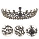 thumbnail image 4 of EeaseMX 1 corona de novia de estilo barroco, elegante corona de diamantes de imitación, accesorio para vestido de novia., 4 of 7
