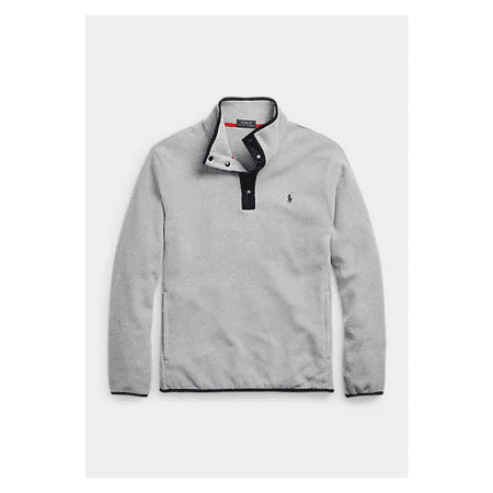 Polo Ralph Lauren Men's, Fleece Pullover Jacket Sweater Snap Closure, Gray ,S