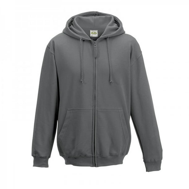 AWDis Men's Full Zip Hoodie Cotton Blend Casual Pullover Sweatshirt Jacket  S-5XL