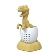 thumbnail image 1 of Filtro de té en forma de dinosaurios, Infusor de té de silicona resistente al calor, colador de té en forma de dinosaurios encantadores para bebés, 1 of 6