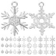 thumbnail image 5 of CIMAXIC christmas 60pcs Snowflake Charms Small Snowflake Charm Christmas Favors Jewelry Making Supplies,0.79"X0.59"X0.04", 5 of 5