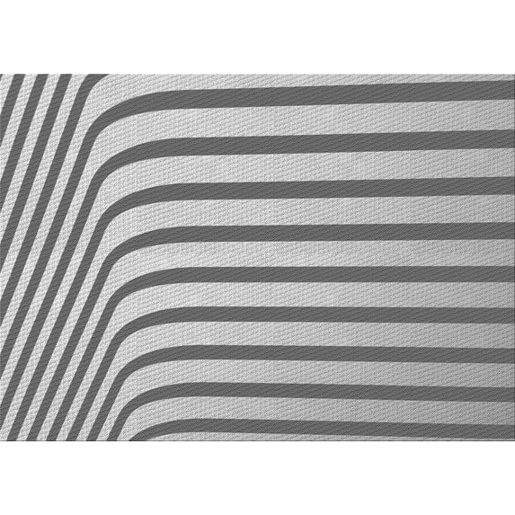 Ahgly Company Machine Washable Indoor Rectangle Transitional Smokey Gray Area Rugs, 3' x 5'