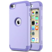 iPod cases for the 7th generation, ULAK iPod Touch 6 5 Case Heavy Duty High Impact Knox Armor Case Cover Protective Case for Apple iPod Touch 5th/6th/7th Generation (2019), Purple
