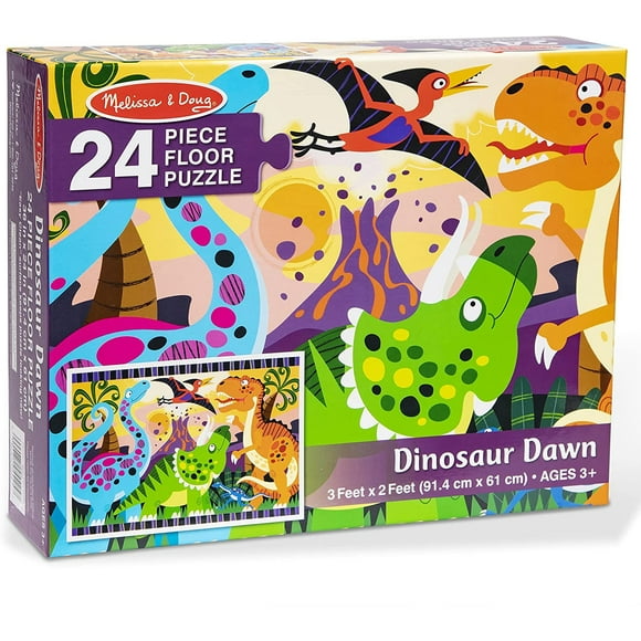 Rompecabezas de suelo de dinosaurios Melissa & Doug, 24 piez