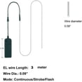thumbnail image 4 of UTAH-EL Wire Yellow 5-Pack, 9ft/2.75m Neon Light Wire with Noise Reduction and Battery Pack\u2026, 4 of 4