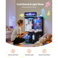 thumbnail image 3 of KFFKFF Claw Crane Machine, Medium-Sized Arcade Game Machine with Light & Sound, Adjustable Steel Claws, Precise Toy Candy Grabber Prize Dispenser Vending Toy, Black Purple, 3 of 9