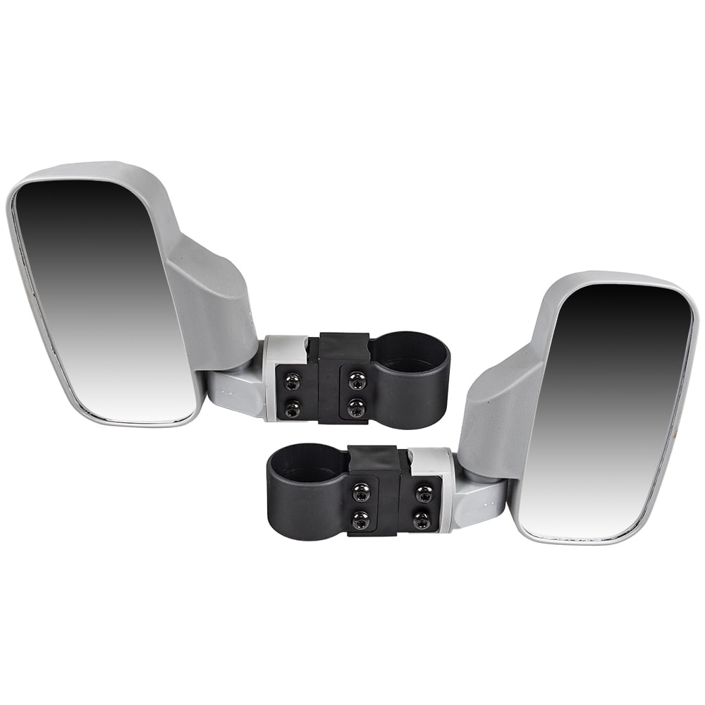 Niche Silver Break-Away Side View Mirror Set with Pro-Fit Roll Cage Bar UTV MK1002938