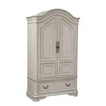 thumbnail image 3 of Bedroom Set with Queen Bed and Armoire in Vintage White, 3 of 14