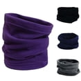 thumbnail image 4 of Scarf Neck Scarf Adjustable Solid Color Fleece Keep Warming Ski Tube Warmer for Sports, 4 of 6