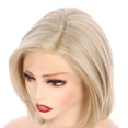 thumbnail image 4 of OneDor 9.5 Inch Size Part Lace Front Wig Relaxed Straight Bob Wig (Blonde) …, 4 of 7
