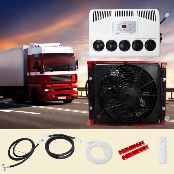 11000 BTU Truck Cab Air Conditioner 12V Split AC For Semi Trucks Bus RV Caravan
