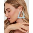thumbnail image 3 of ORUYROP Boucles d'Oreilles en Bambou en Forme de U pour Femmes Boucles d'Oreilles en Résine Acrylique Colorées Grandes Boucles d'Oreilles Exagérées Bijoux en Bambou, 3 of 7