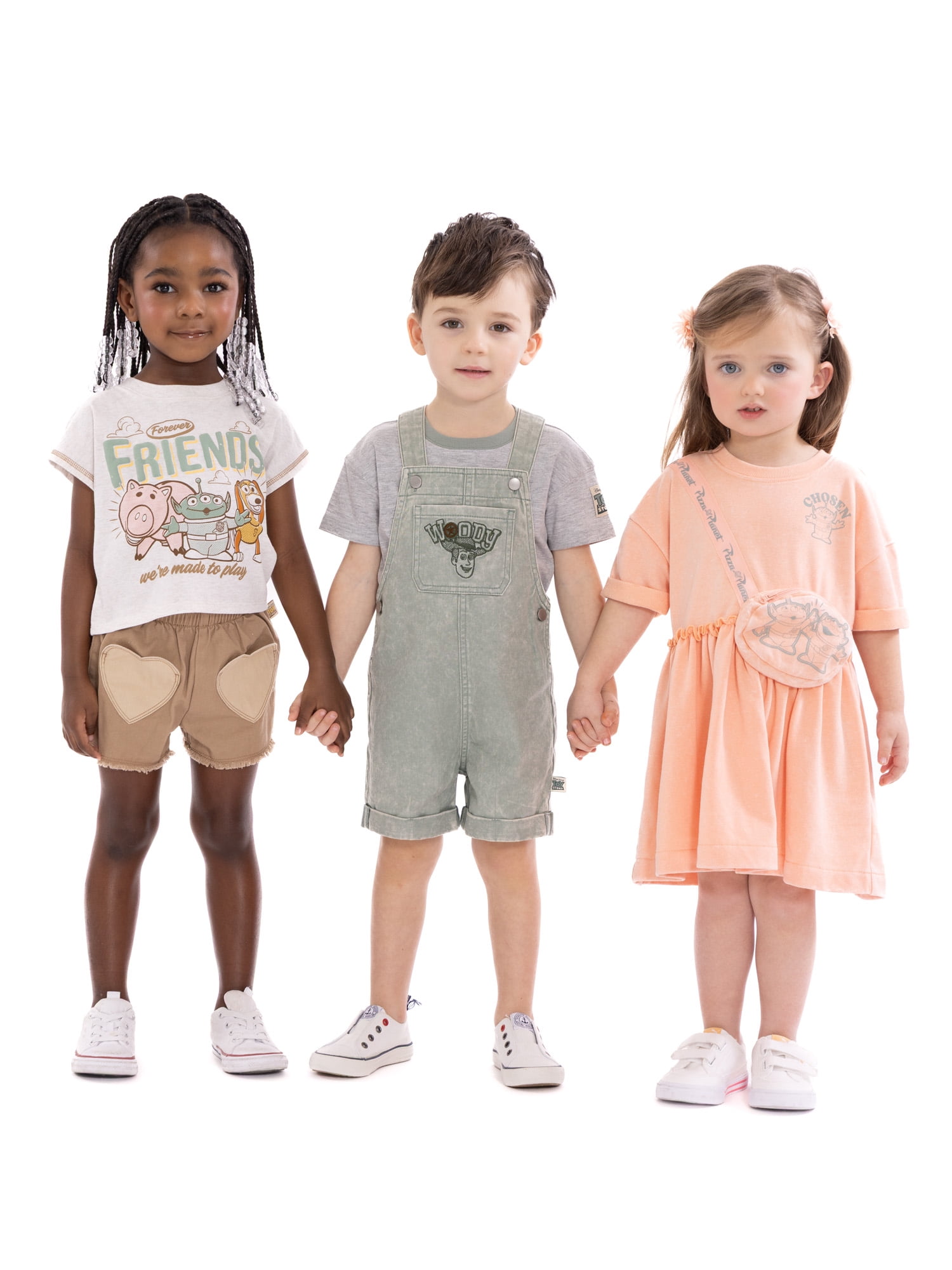 Toy Story Toddler Girls Graphic Tee and Denim Shorts Set, 2-Piece, Sizes 12M-5T