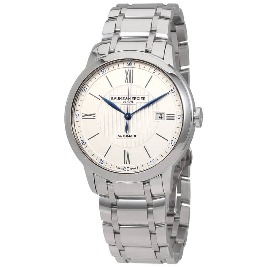 Baume & Mercier Baume et Mercier Classima Automatic Silver Opaline Dial Mens Watch MOA10334 Baume & Mercier Baume et Mercier Classima Automatic Silver Opaline Dial Mens Watch MOA10334