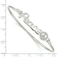 thumbnail image 3 of White Sterling Silver bracelet Bangle Cubic Zirconia CZ, 3 of 3