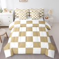 thumbnail image 1 of Erosebridal Check Plaid Bedding Sets Twin Size, Geometric Comforter Sets with Sheets, Farmhouse Gingham Reversible Bedding Twin Size, Microfiber Room Decor, 7 Pieces, 1 of 6
