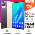 thumbnail image 4 of Tableta Android P70 de 10,1 pulgadas, versión global 2023, Android 12, Bluetooth, 12 GB, 512 GB, diez núcleos, 24 + 48 MP, WPS + 5G, WIFI, gran oferta, portátil, 4 of 5