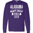 thumbnail image 3 of Inktastic Alabama Awesome Since 1819 Long Sleeve T-Shirt, 3 of 5