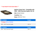 thumbnail image 2 of Ignition Control Unit - Compatible with 2000 - 2005 Chevy Impala 3.8L V6 2001 2002 2003 2004, 2 of 2
