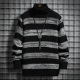 thumbnail image 3 of Suéter de punto para hombre, jersey de manga larga para otoño e invierno, ropa popular coreana para hombre, reseñas, ropa de calle, prendas de punto informales tejidas, 3 of 5