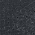 thumbnail image 4 of Black Vinyl Fabric Material Embossed Diamond Stitch Synthetic Faux Leather Upholstery, 4 of 5