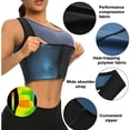 thumbnail image 3 of Lilvigor Sauna Sweat Vest for Women Heat Trapping Workout Tank Top Sauna Suit Compression Shirts Waist Trainer Fitness Polymer with Zipper, 3 of 6