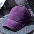 thumbnail image 1 of Men's Washed Pure Color Cap Baseball Cap, 1 of 5