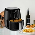 Gourmia 5 Qt Digital Air Fryer with 9 Presets, Black, 12.5 H