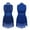 Royal Blue, variant on CHICTRY Kids Girls Sequins Rhinestones Jazz Latin Dance Leotard Dress Sleeveless Tassels Dance Wear
