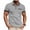 Gray, variant on FAWUUDO Men's Print Shirts Half Button Lapel Collar Casual Silm Fit Short Sleeve with Pocket Gray