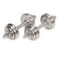 thumbnail image 1 of Sunny Health & Fitness 33 Lbs Chrome Dumbbell Set, 1 of 3