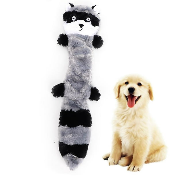 1pc Colorful Animal Shaped Plush Dog Toy Interactive Puppy Training Toy Grey