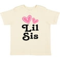 thumbnail image 3 of Inktastic Love Hearts Lil Sis Girls Toddler T-Shirt, 3 of 5