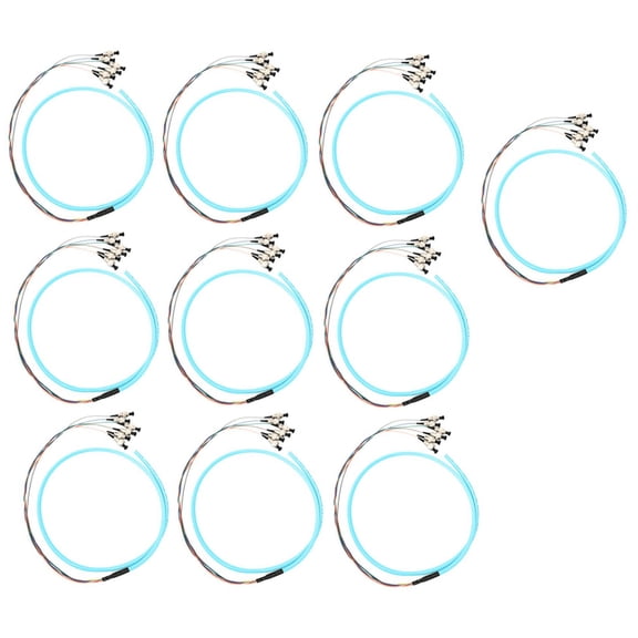 Ultra Spec Cables 6 Strand Multimode OM3 50/125 FC-UPC Fiber Pigtail, 1 Meter - 10 Pack