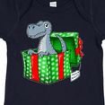 thumbnail image 4 of Inktastic Christmas Dinosaur Gift from Santa Boys or Girls Baby Bodysuit, 4 of 5