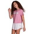 thumbnail image 2 of Reebok Girl's Athletic T-Shirt & Flutter Short, 2-Piece Set, Sizes 4-18, 2 of 10