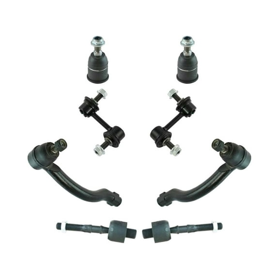 Geelife Front Ball Joint Tie Rod End Sway Bar Link Steering Suspension Kit Set 8pc