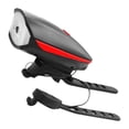 thumbnail image 2 of Luz LED con claxon de 120dB - Faro recargable por USB, 5 modos, impermeable IP44, fácil instalación para bicicletas de carretera - Negro, Rosa, Rojo, Azul, Verde, Naranja, 2 of 6