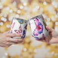 thumbnail image 2 of 12oz Stemless Wine Tumblers White Colorful Butterfly Pattern Vacuum Insulated Stainless Steel Travel Tumbler Cups Mug with Lid and Straw for Champaign,Cocktail,Beer with Cleaning Brush, 2 of 5