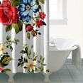 thumbnail image 5 of Waterproof Pioneer Shower Curtain 72x84 Inch Polyester Unique Cute Floral Shower Curtain for Bathroom Hotel Home Decor with 12 Plastic Hooks, 5 of 5