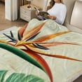 thumbnail image 2 of FCXZI Bird Of Paradise Tropical Flannel Blanket - Soft Warm Lightweight 30*40in, 2 of 7