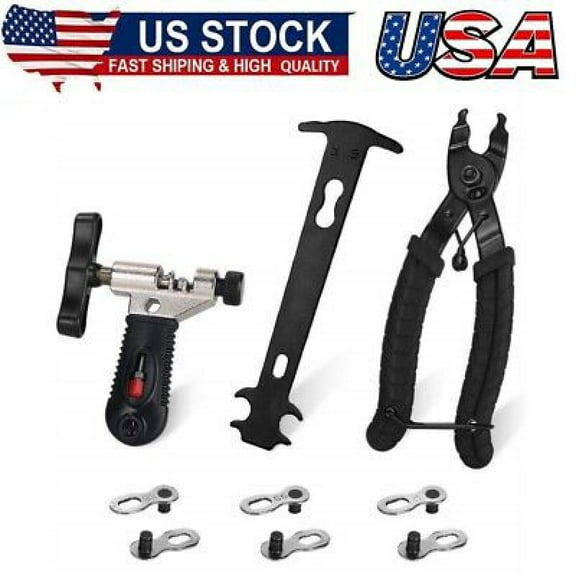 Bike Chain Repair Tool Kit Set, Cycling Bicycle Chain Breaker Splitter Cutter