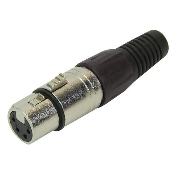 PRO SIGNAL - 4 Pole XLR Socket with Black Coloured Strain Relief